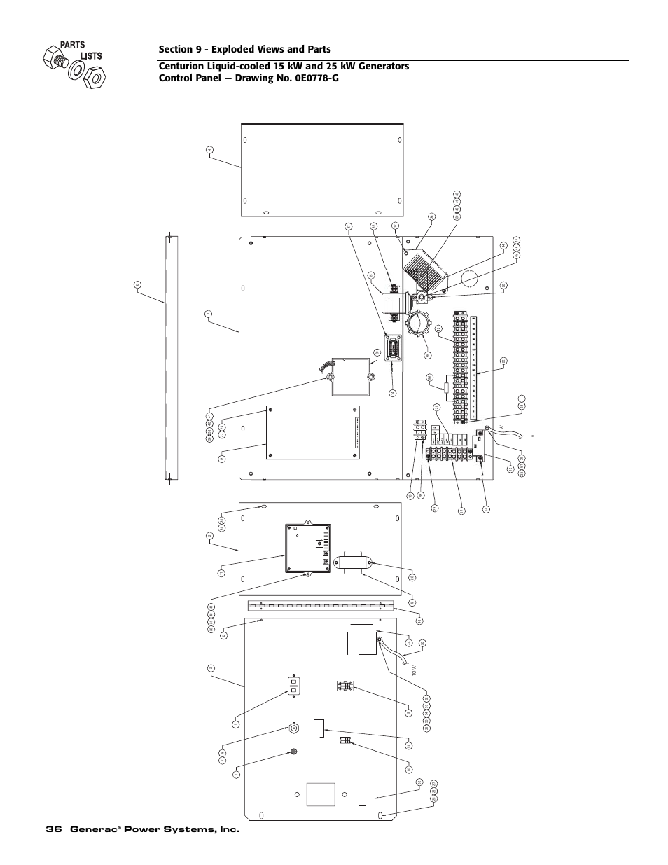 36 generac, Power systems, inc | Generac 004912-0 User Manual | Page 38 / 52