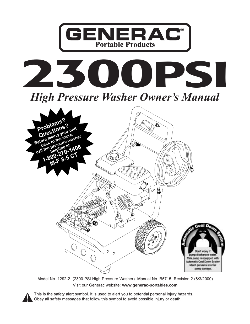 Generac 1292-2 User Manual | 20 pages