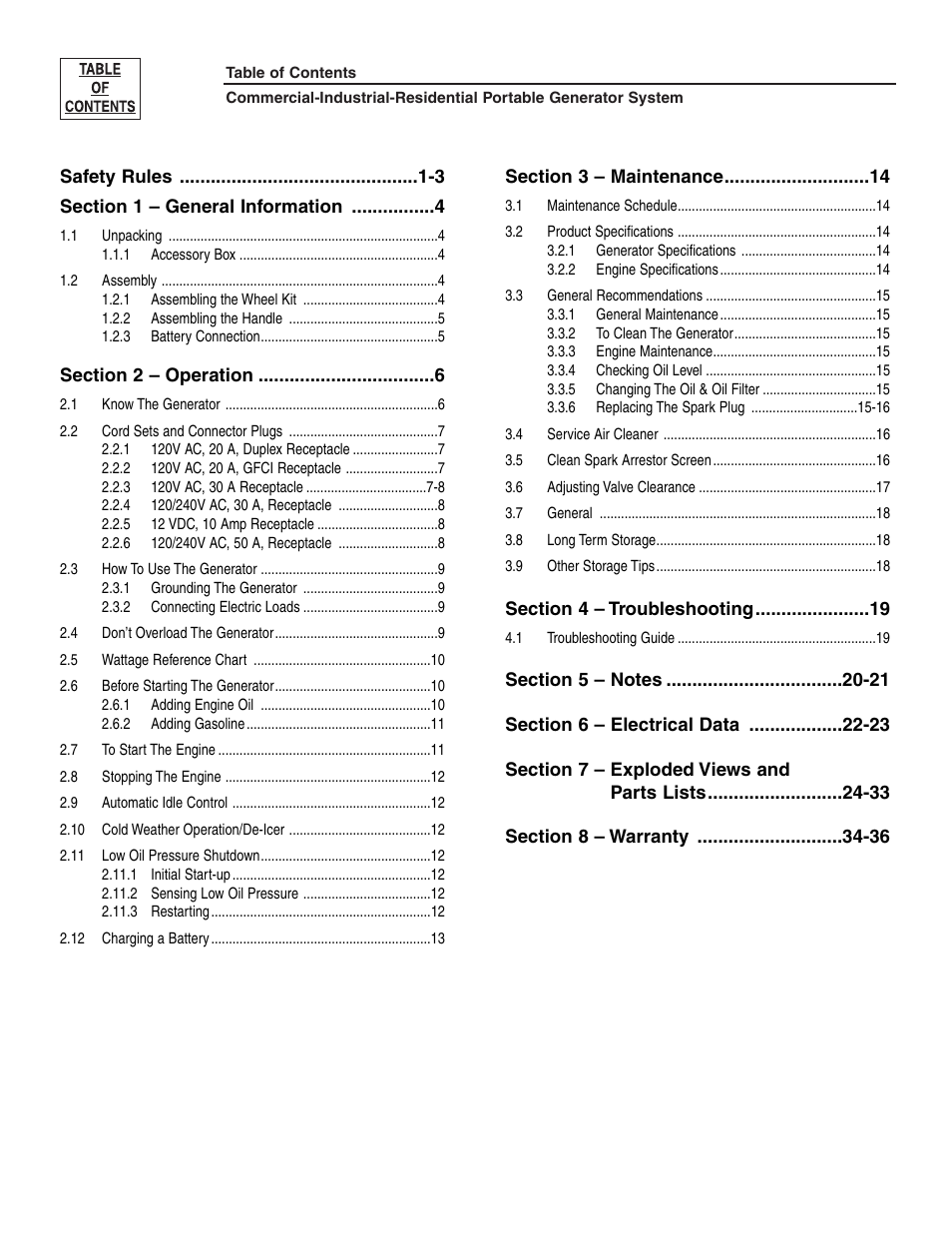 Generac 004451 User Manual | Page 2 / 39