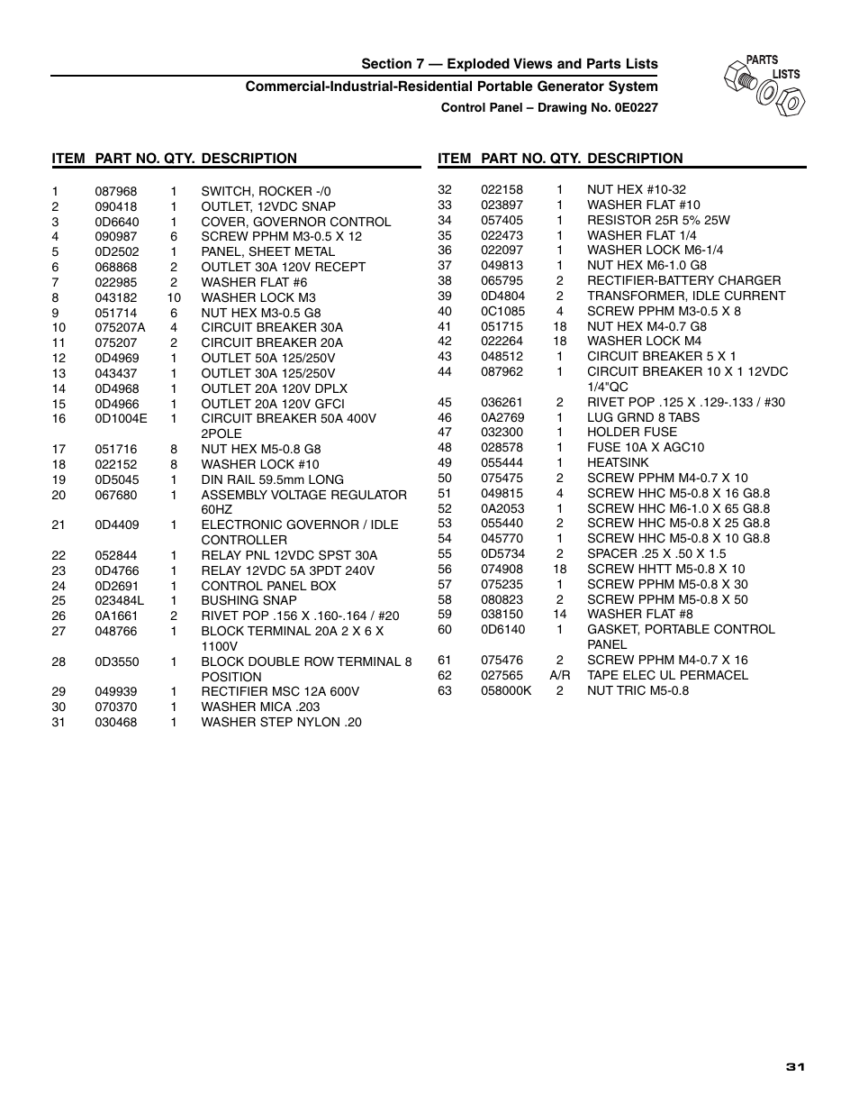 Generac 004451 User Manual | Page 33 / 39