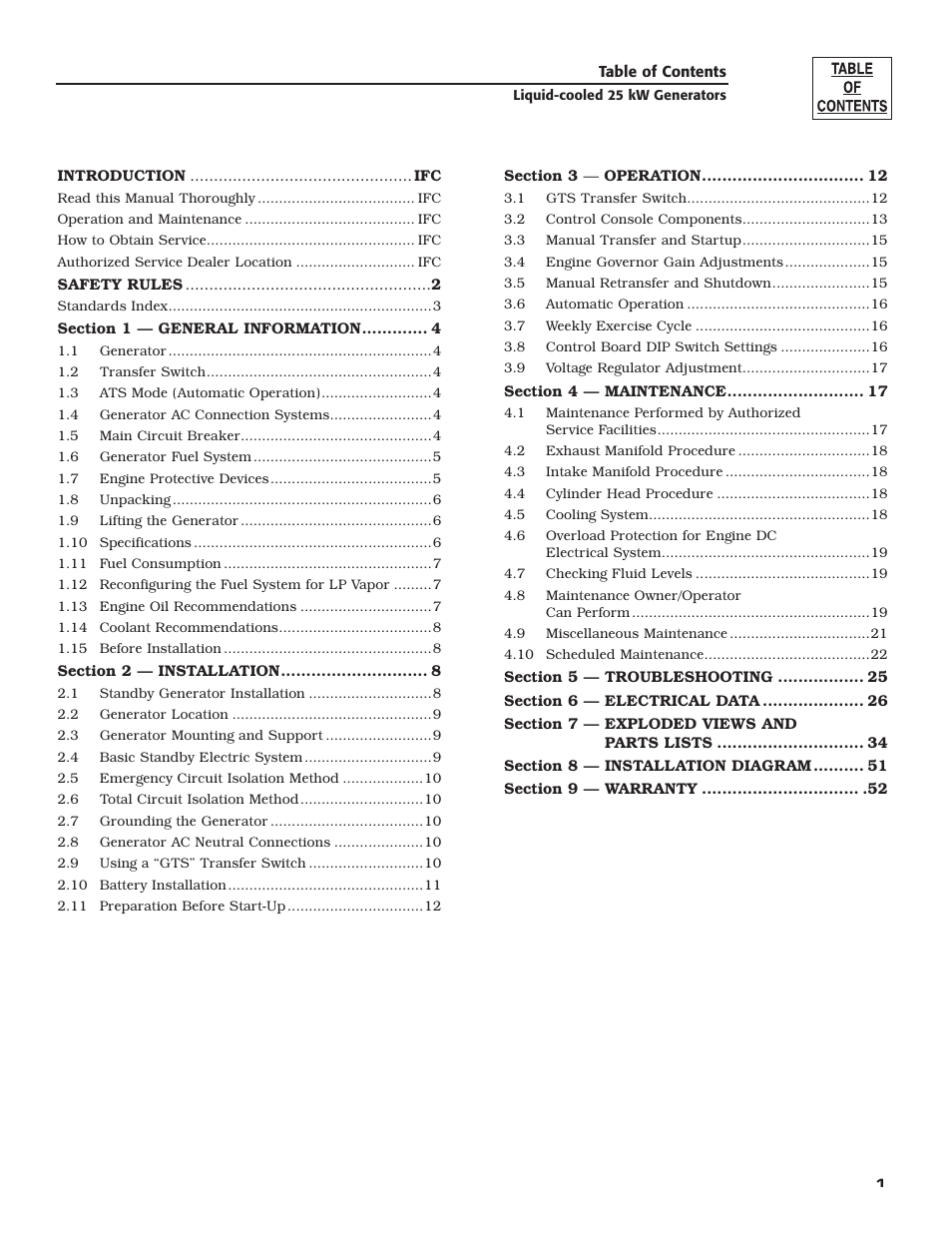 Generac 005031-2 User Manual | Page 3 / 56