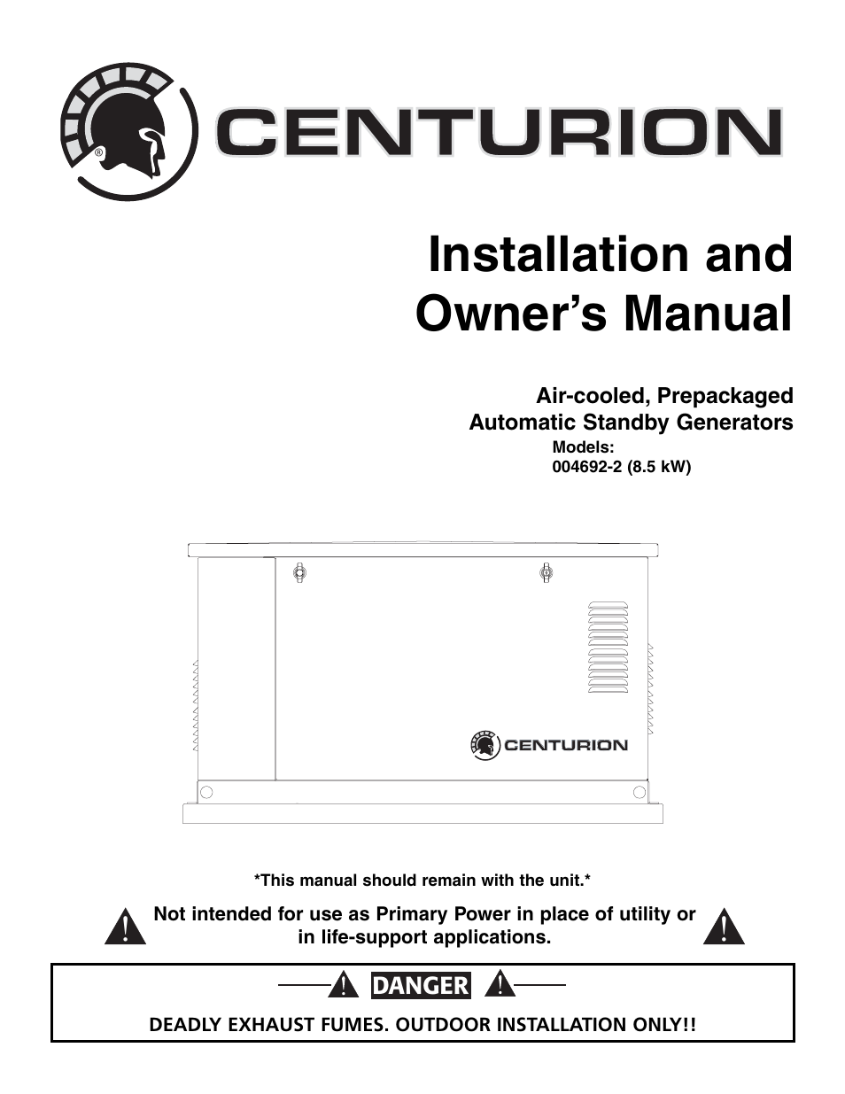 Generac 004692-2 User Manual | 52 pages