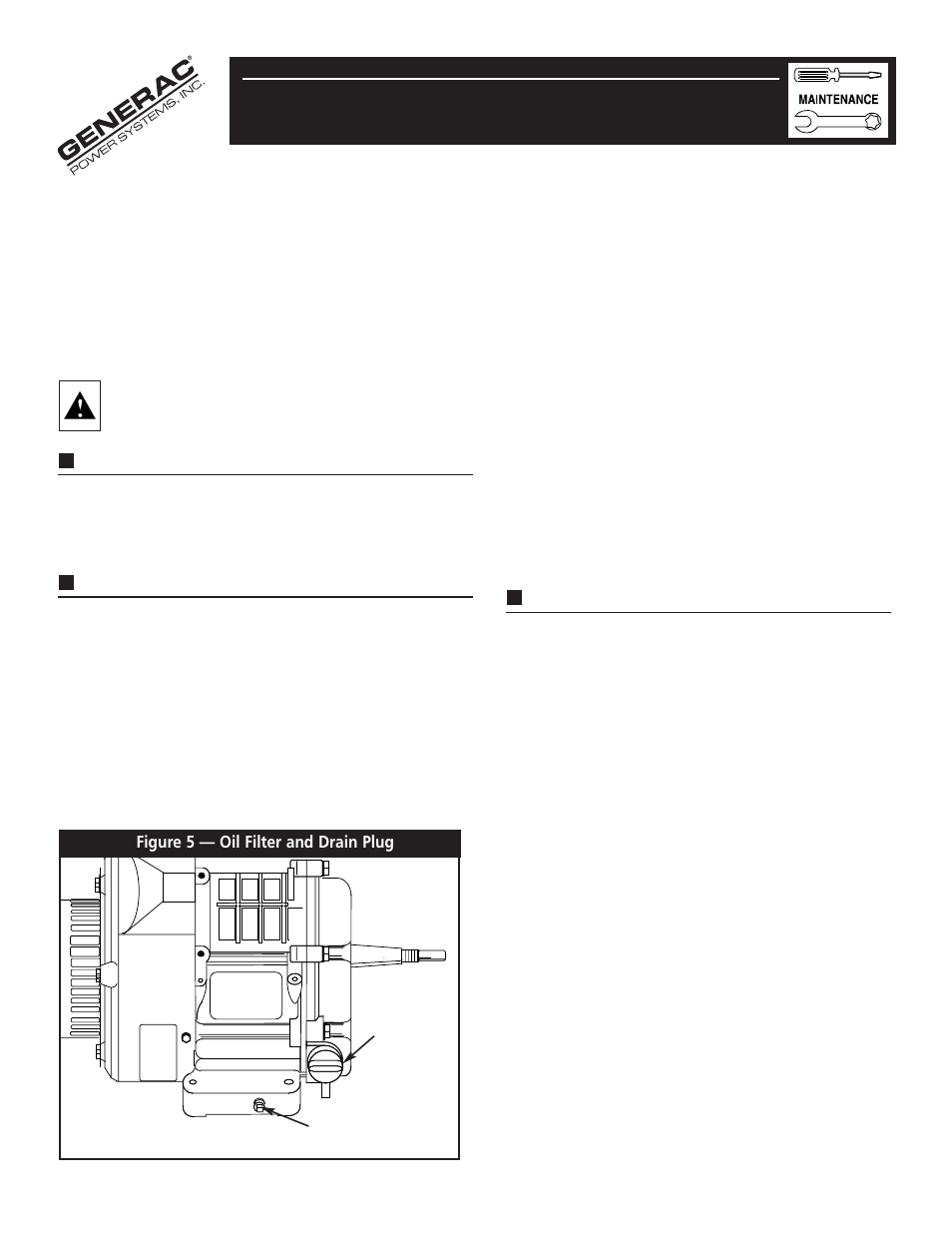 Maintenance, General maintenance recommendations, Checking the oil level | Changing the oil and oil filter, Servicing the air cleaner | Generac Gn - 360 User Manual | Page 8 / 24