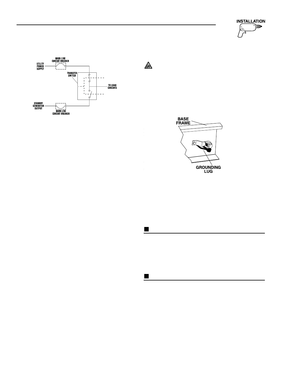 2 emergency circuit isolation method, 3 total circuit isolation method, 4 grounding the generator | 5 generator ac neutral connections, 6 transfer switch start signal connections | Generac 004373-1 User Manual | Page 11 / 60