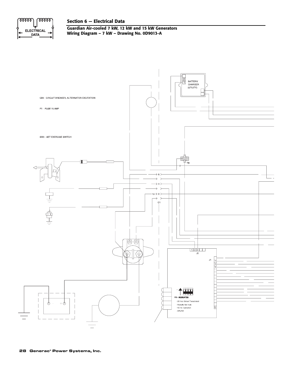 28 generac, Power systems, inc, Engine wiring | Generac 04389-1 User Manual | Page 30 / 60