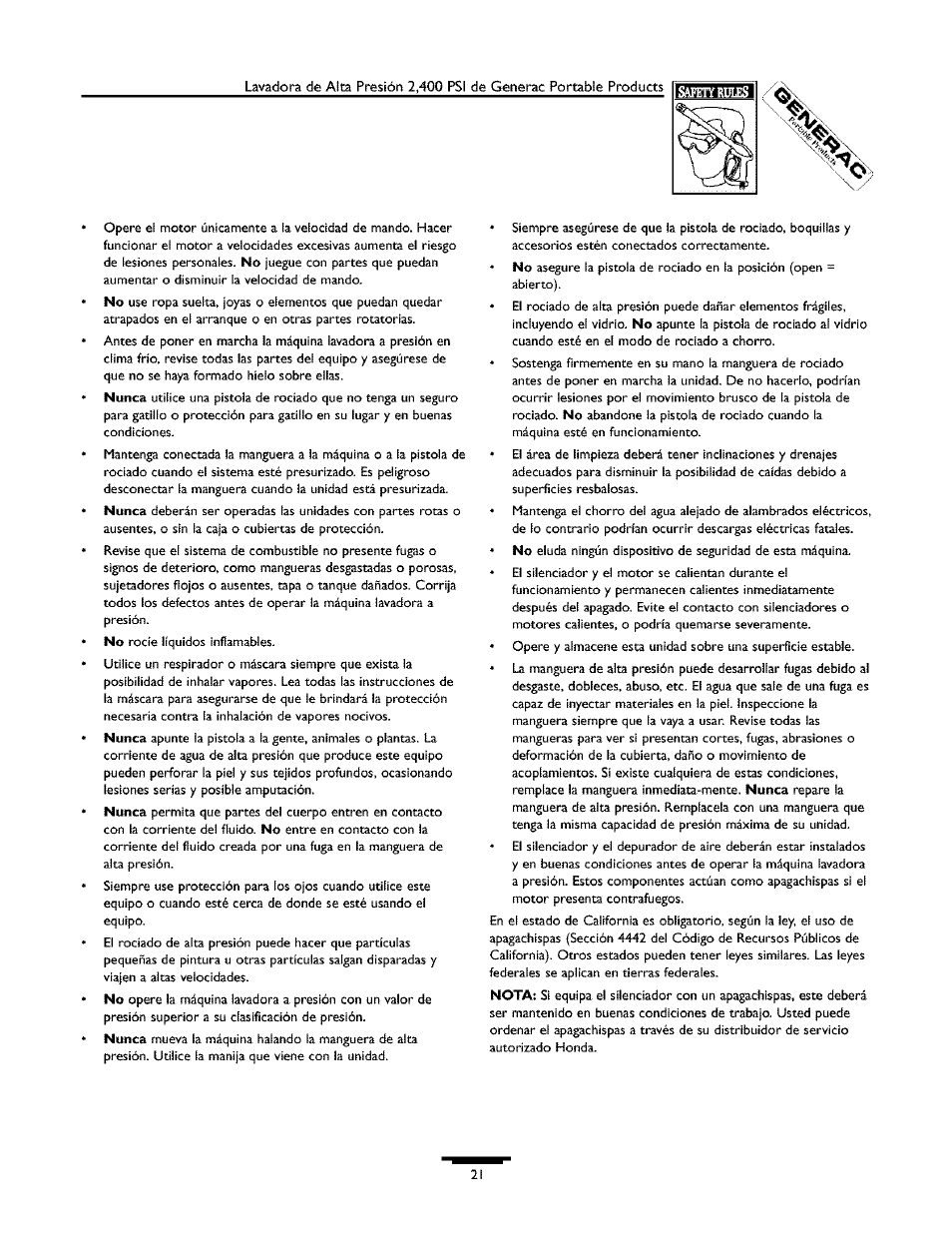 Generac 1537-0 User Manual | Page 21 / 36