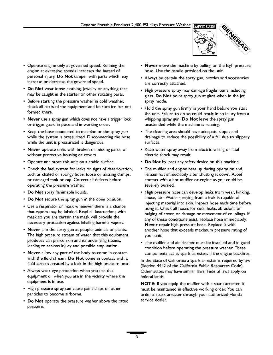 Generac 1537-0 User Manual | Page 3 / 36