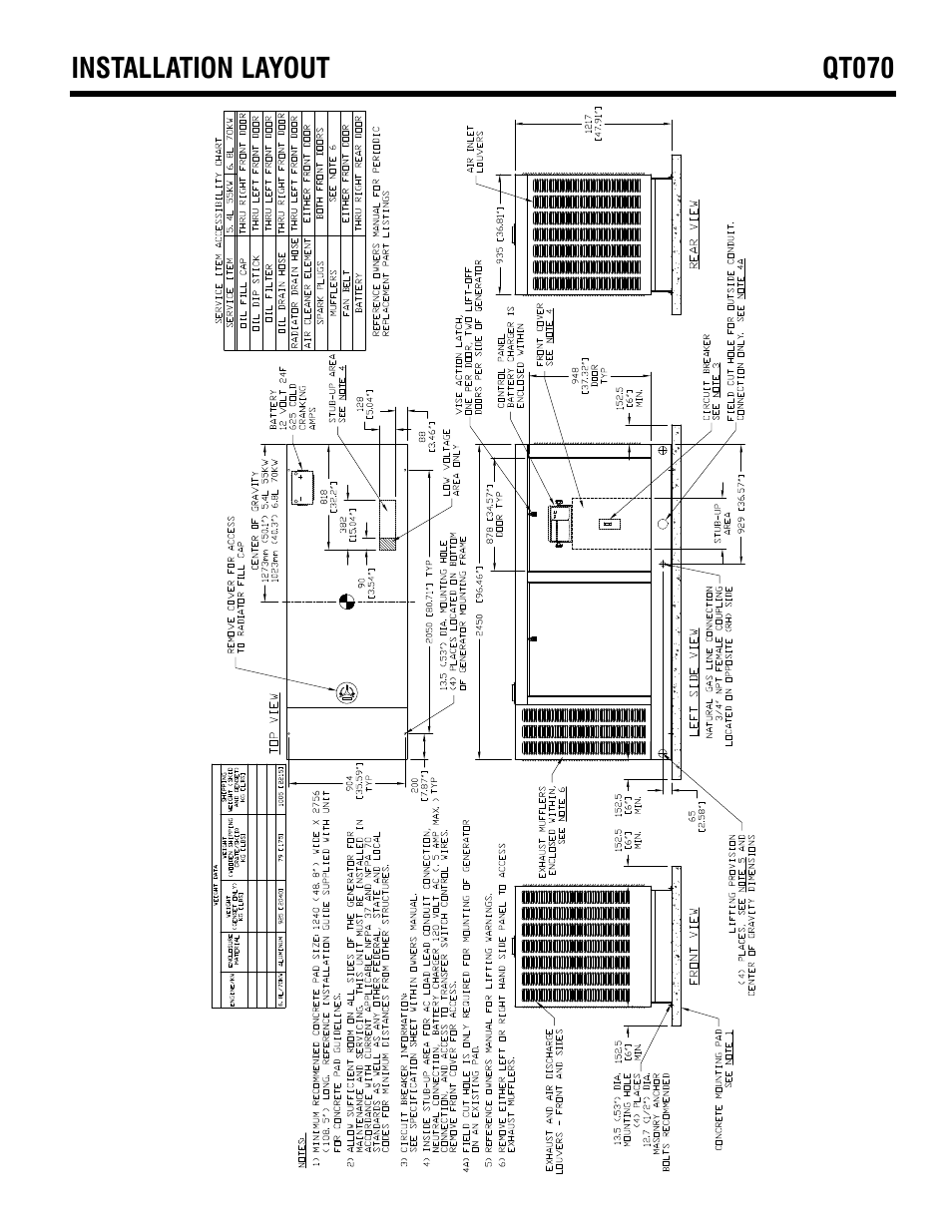 Generac LIGHT COOLED GENERATOR SET QT070 User Manual | Page 5 / 6