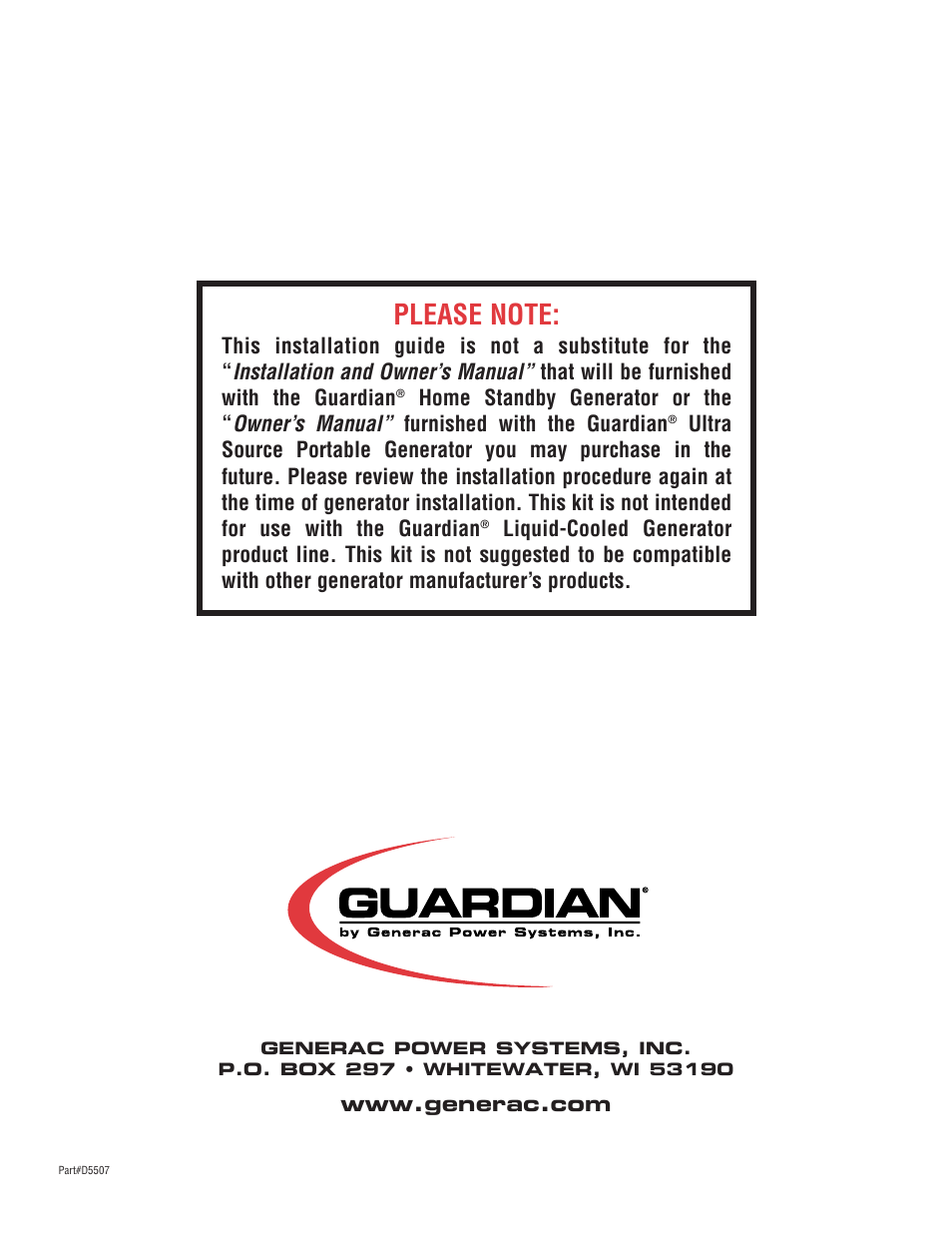 Generac 1276-1 User Manual | 10 pages