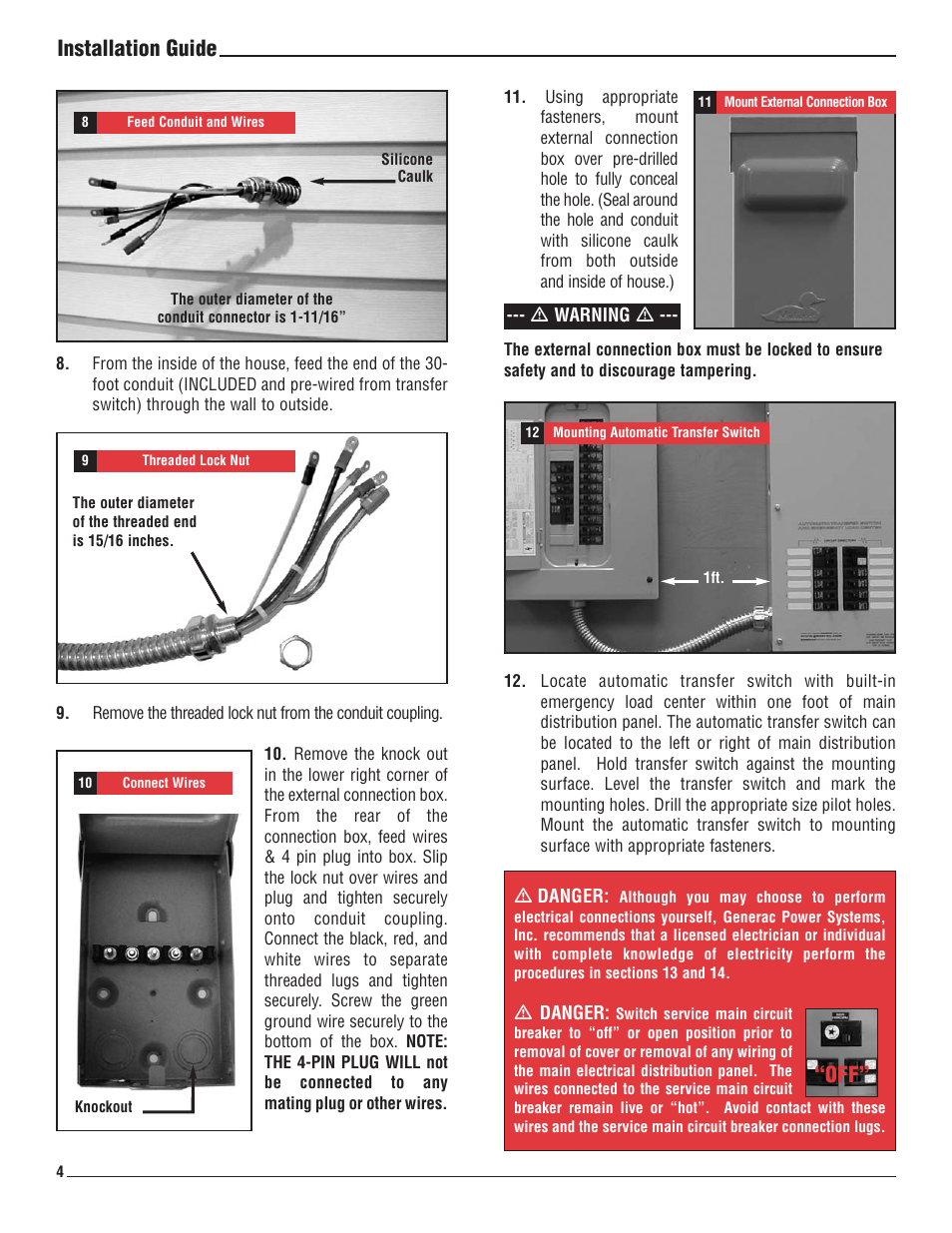 Installation guide | Generac 1276-1 User Manual | Page 7 / 10