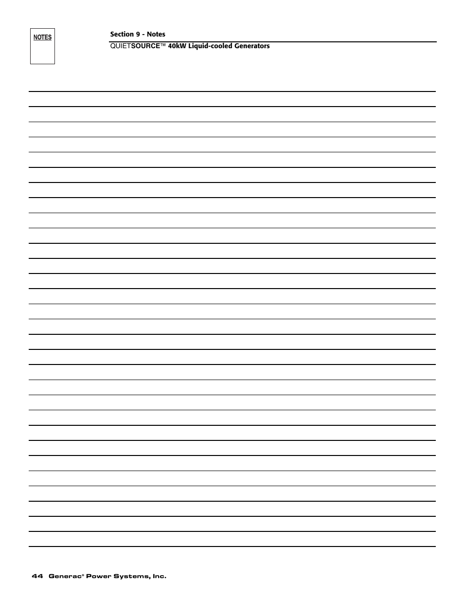 Generac 37kW NG User Manual | Page 46 / 48
