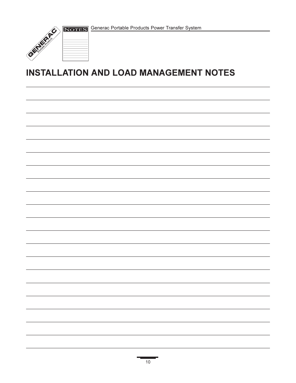 Generac 1403-0 User Manual | Page 10 / 16