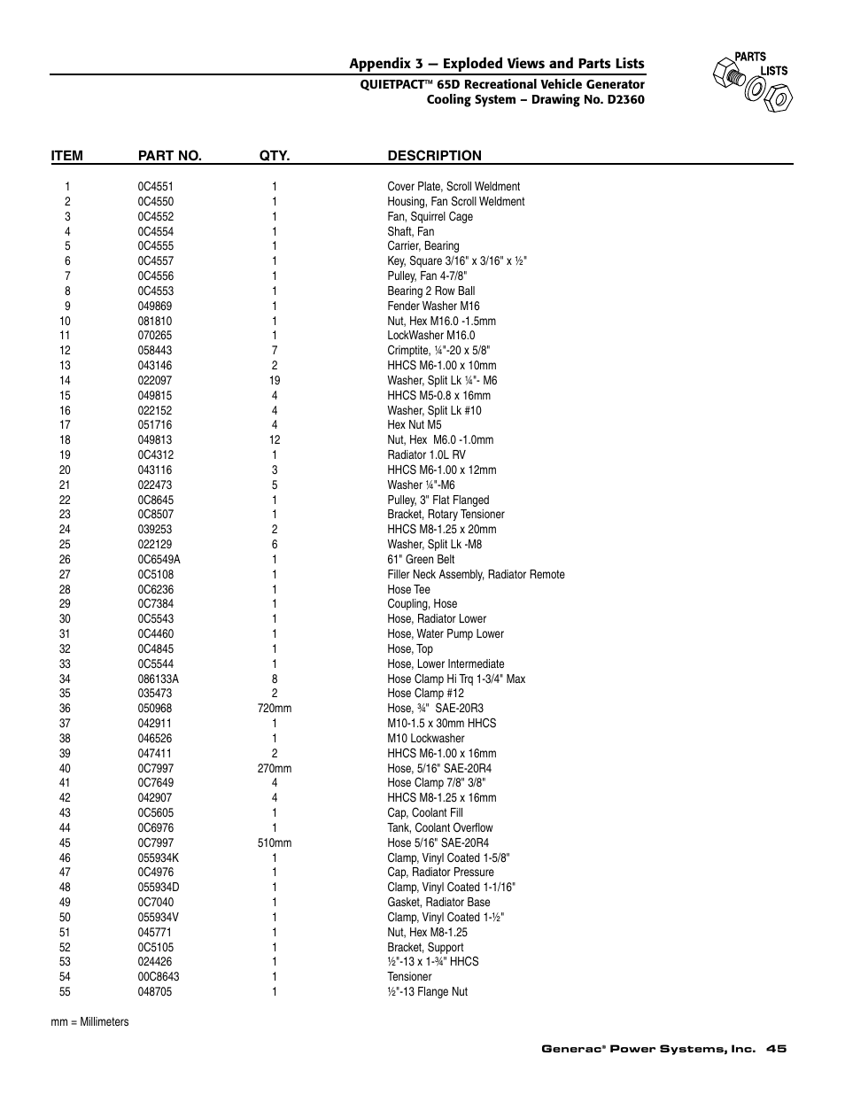 Generac 004614-1 User Manual | Page 47 / 68