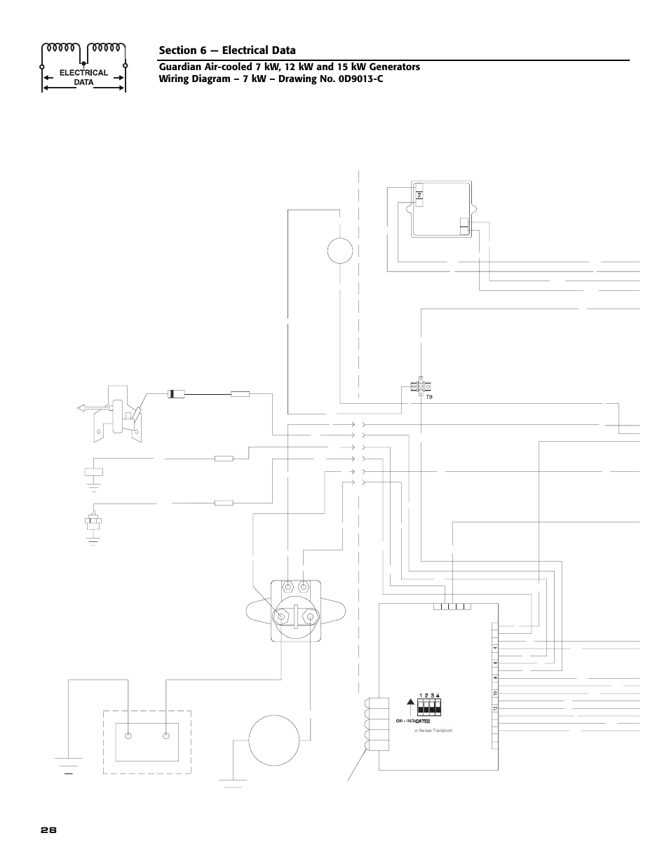 Engine wiring | Generac 04758-1 User Manual | Page 30 / 56