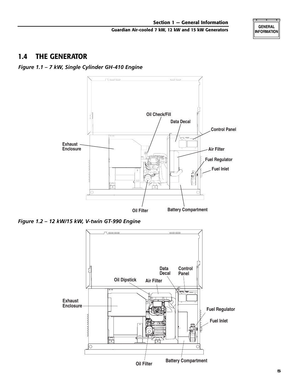 4 the generator | Generac 04758-1 User Manual | Page 7 / 56