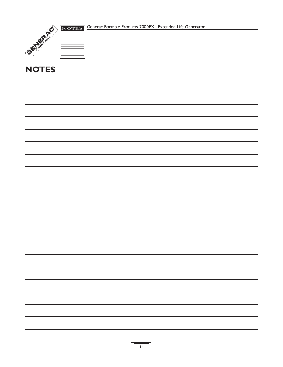 Generac 7000exl User Manual | Page 14 / 24