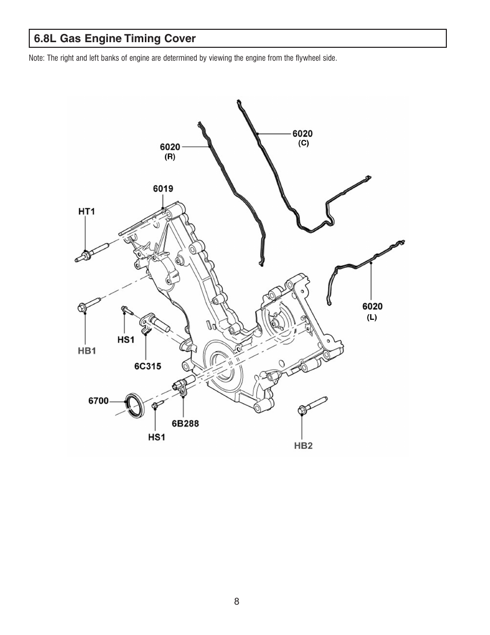8l gas engine timing cover | Generac 0H0923PMNL User Manual | Page 10 / 32