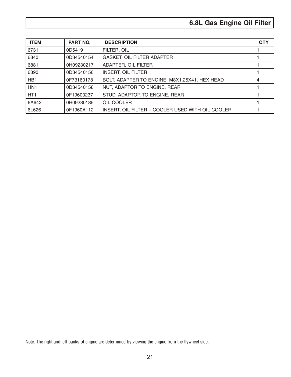 8l gas engine oil filter | Generac 0H0923PMNL User Manual | Page 23 / 32