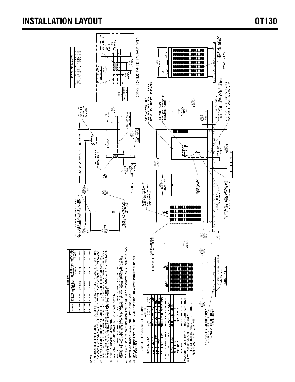 Generac Liquid-Cooled Engine Generator Sets Model QT130 (Bisque) User Manual | Page 5 / 6