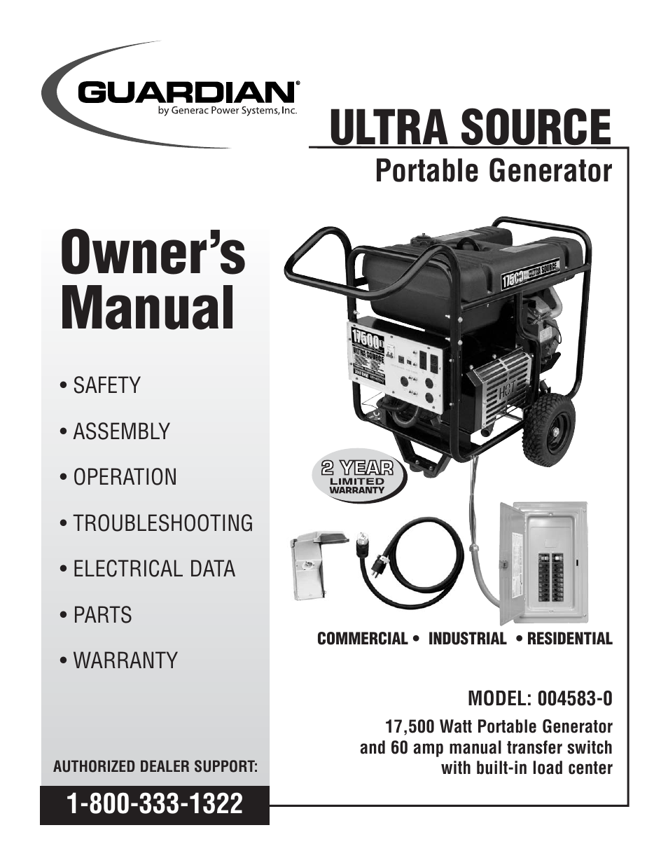 Generac 004583-0 User Manual | 48 pages