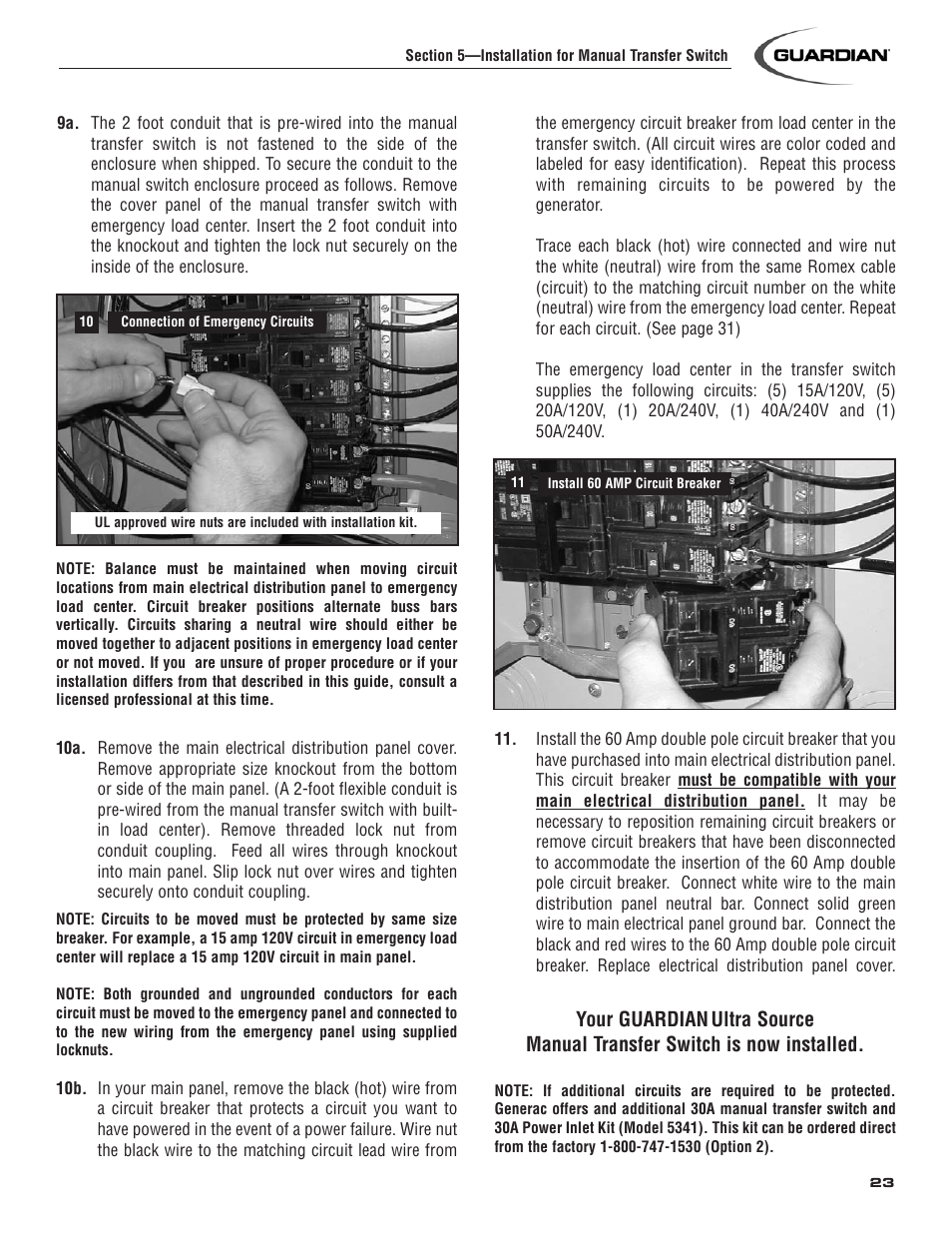 Generac 004583-0 User Manual | Page 25 / 48