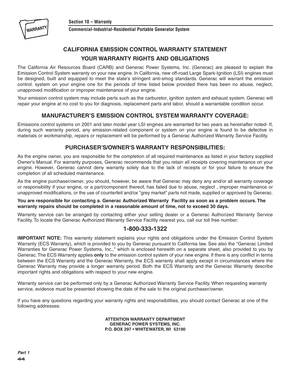 Generac 004583-0 User Manual | Page 46 / 48