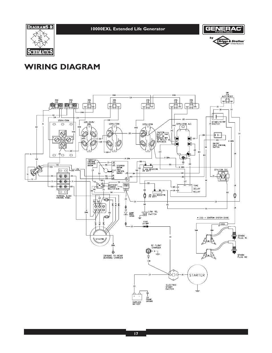 Wiring diagram | Generac 9801-7 User Manual | Page 17 / 24