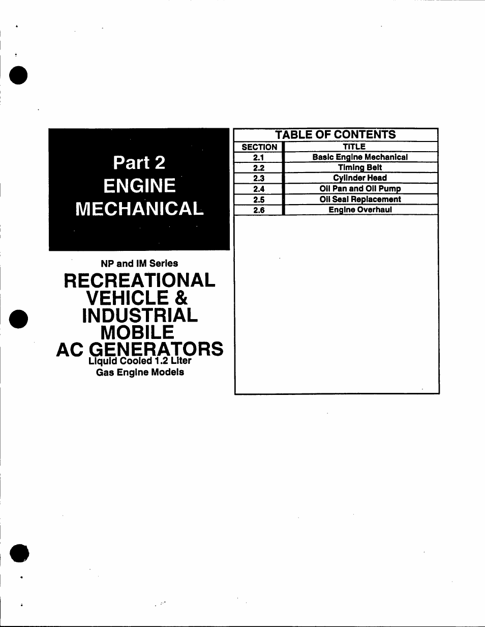 Part 2 engine mechanical | Generac 86640 User Manual | Page 27 / 120