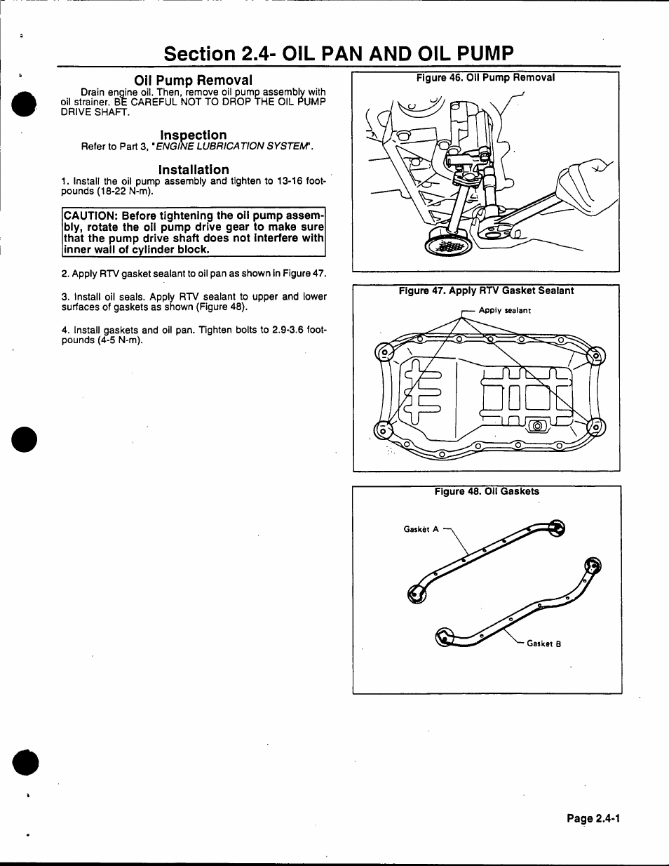 Oil pump removal, Inspection, Installation | Generac 86640 User Manual | Page 39 / 120