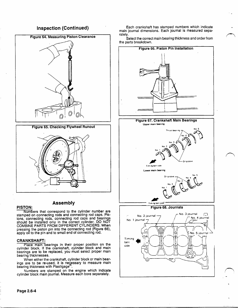 Crankshaft, Inspection (continued) | Generac 86640 User Manual | Page 44 / 120