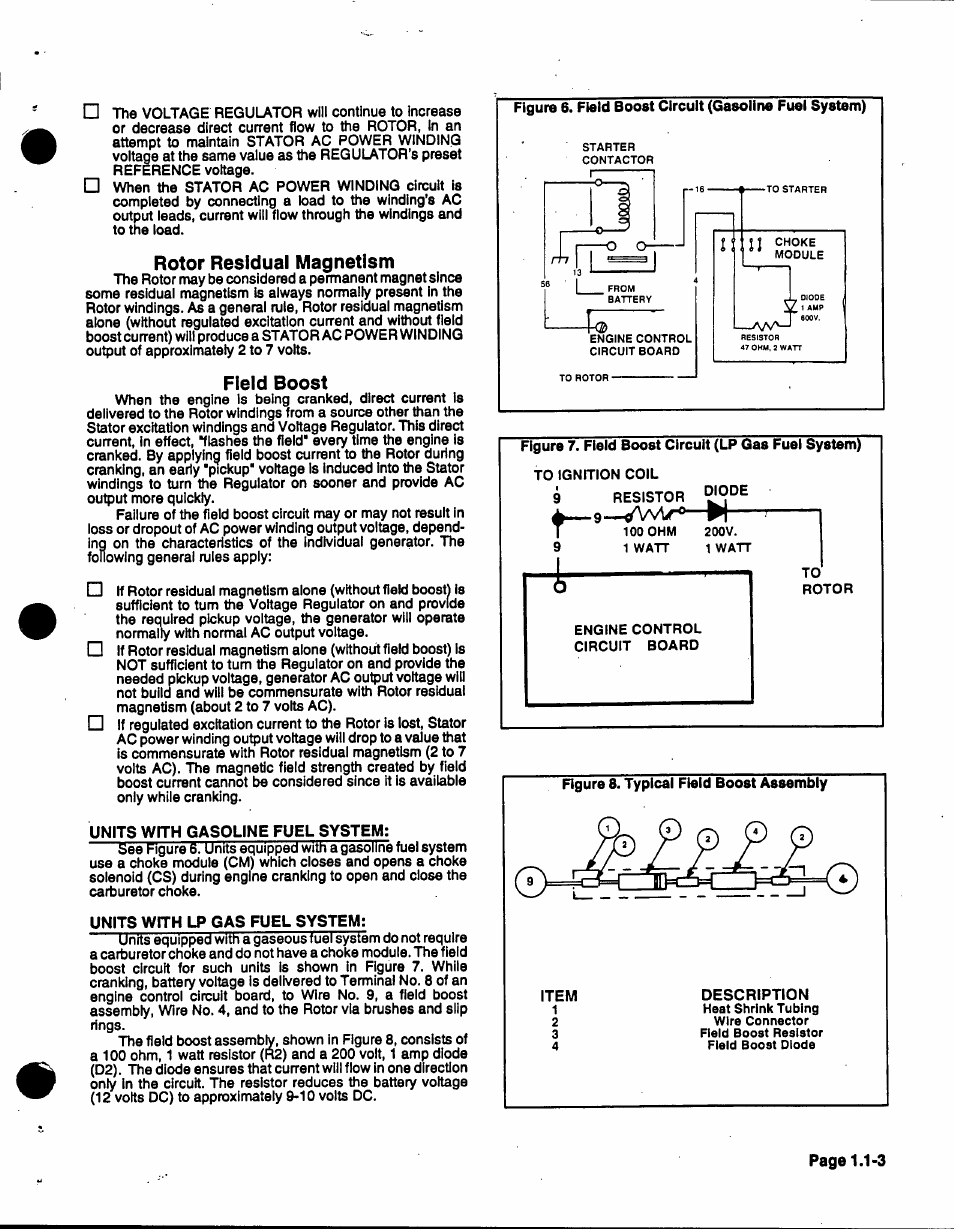 Rotor residual magnetism, Field boost | Generac 86640 User Manual | Page 7 / 120