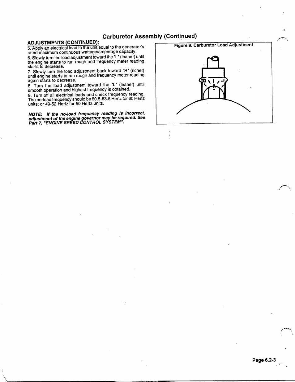 Carburetor assembly (continued), Adjustments (continued) | Generac 86640 User Manual | Page 70 / 120