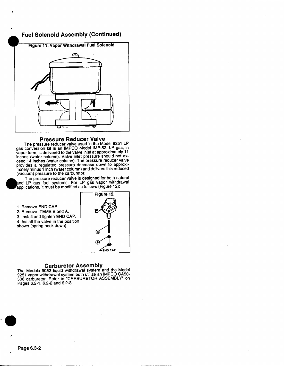 Pressure reducer valve, Carburetor assembly | Generac 86640 User Manual | Page 72 / 120