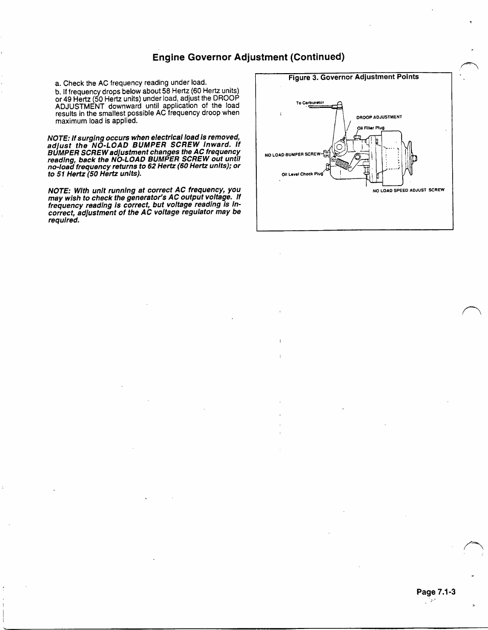 Engine governor adjustment (continued) | Generac 86640 User Manual | Page 76 / 120