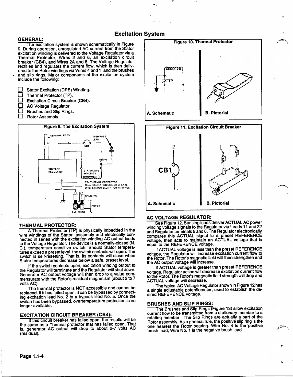Excitation system, Brushes and slip rings | Generac 86640 User Manual | Page 8 / 120