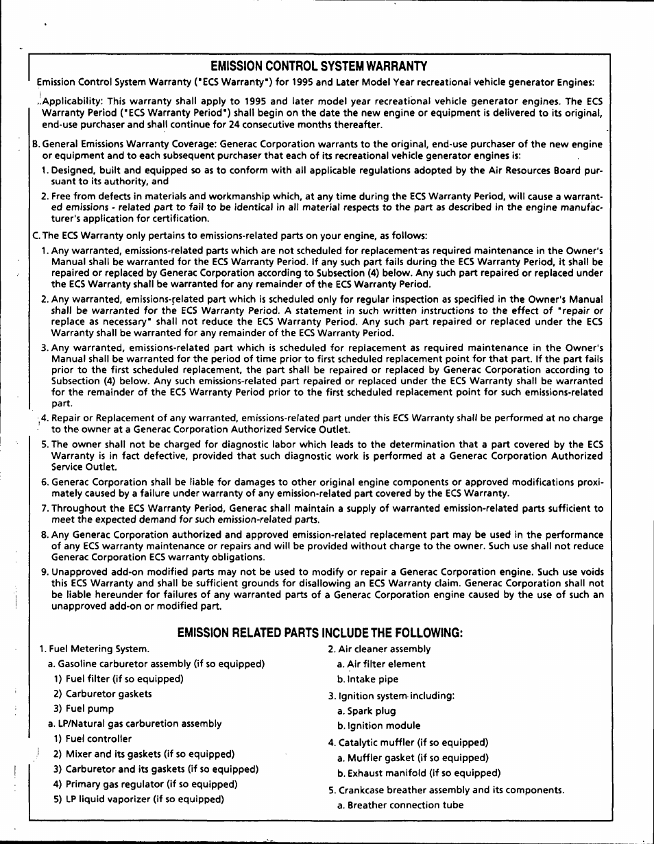 Generac 9600-3 User Manual | Page 31 / 32