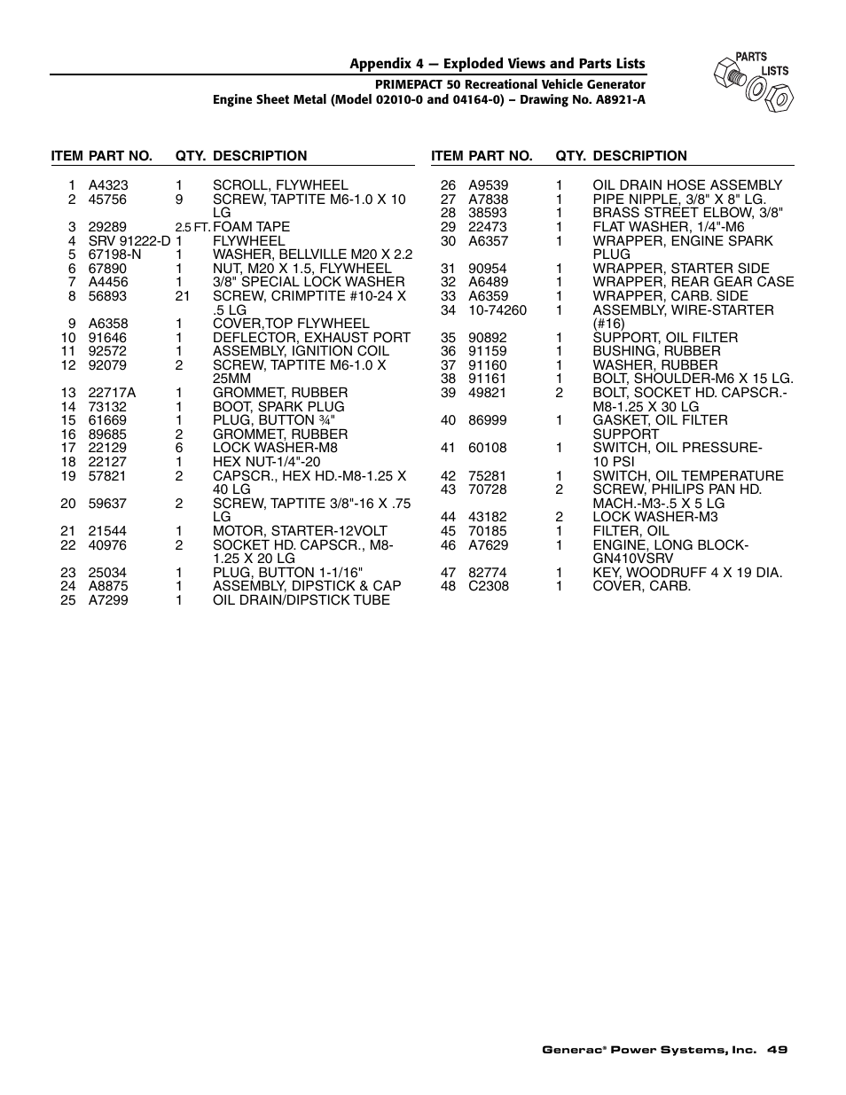 Generac 02010-0 User Manual | Page 51 / 60