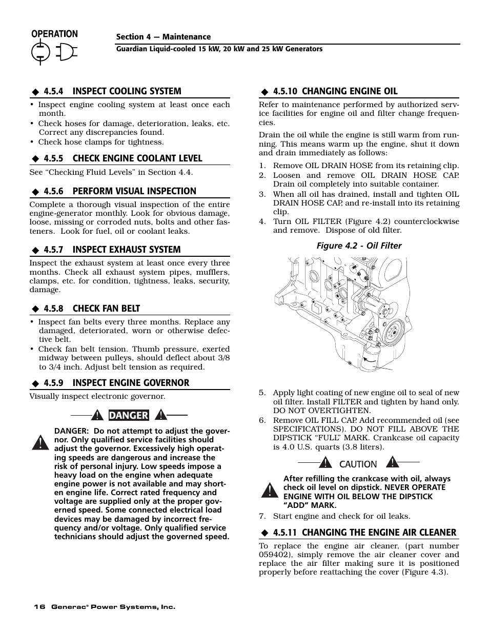 Generac 0047210 User Manual | Page 18 / 52