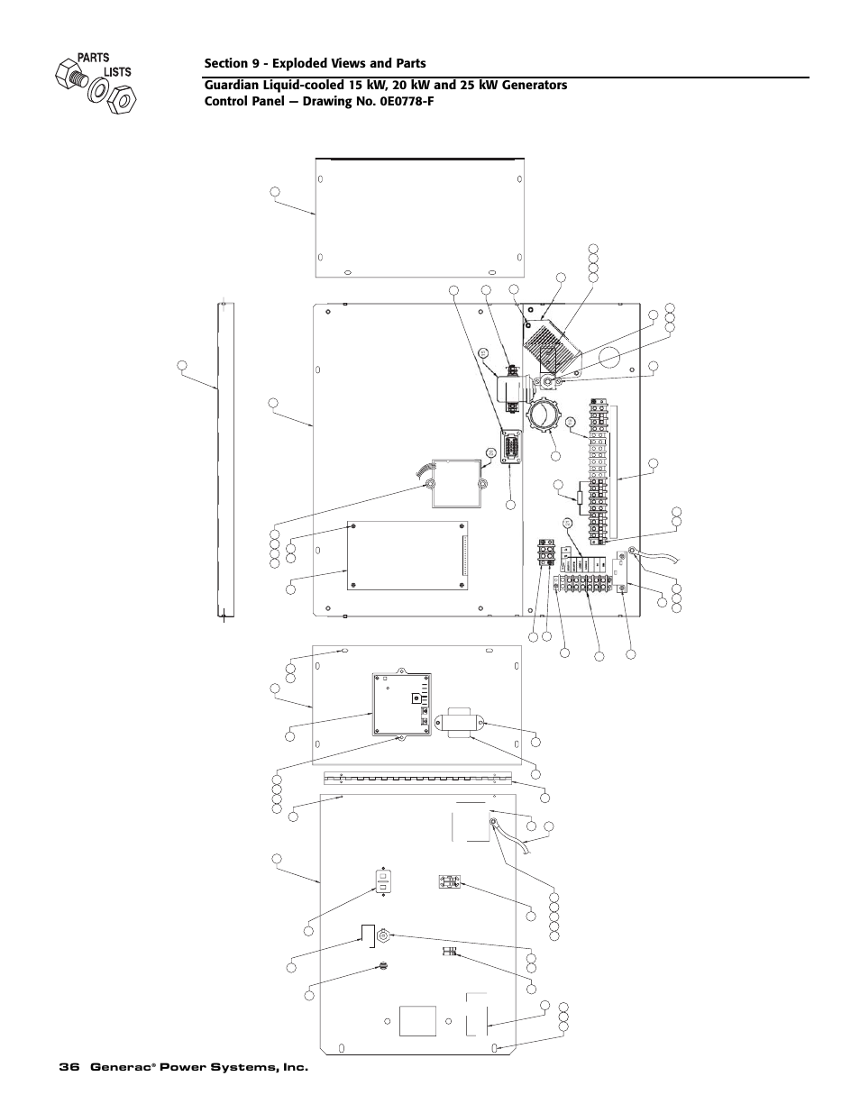 36 generac, Power systems, inc | Generac 0047210 User Manual | Page 38 / 52