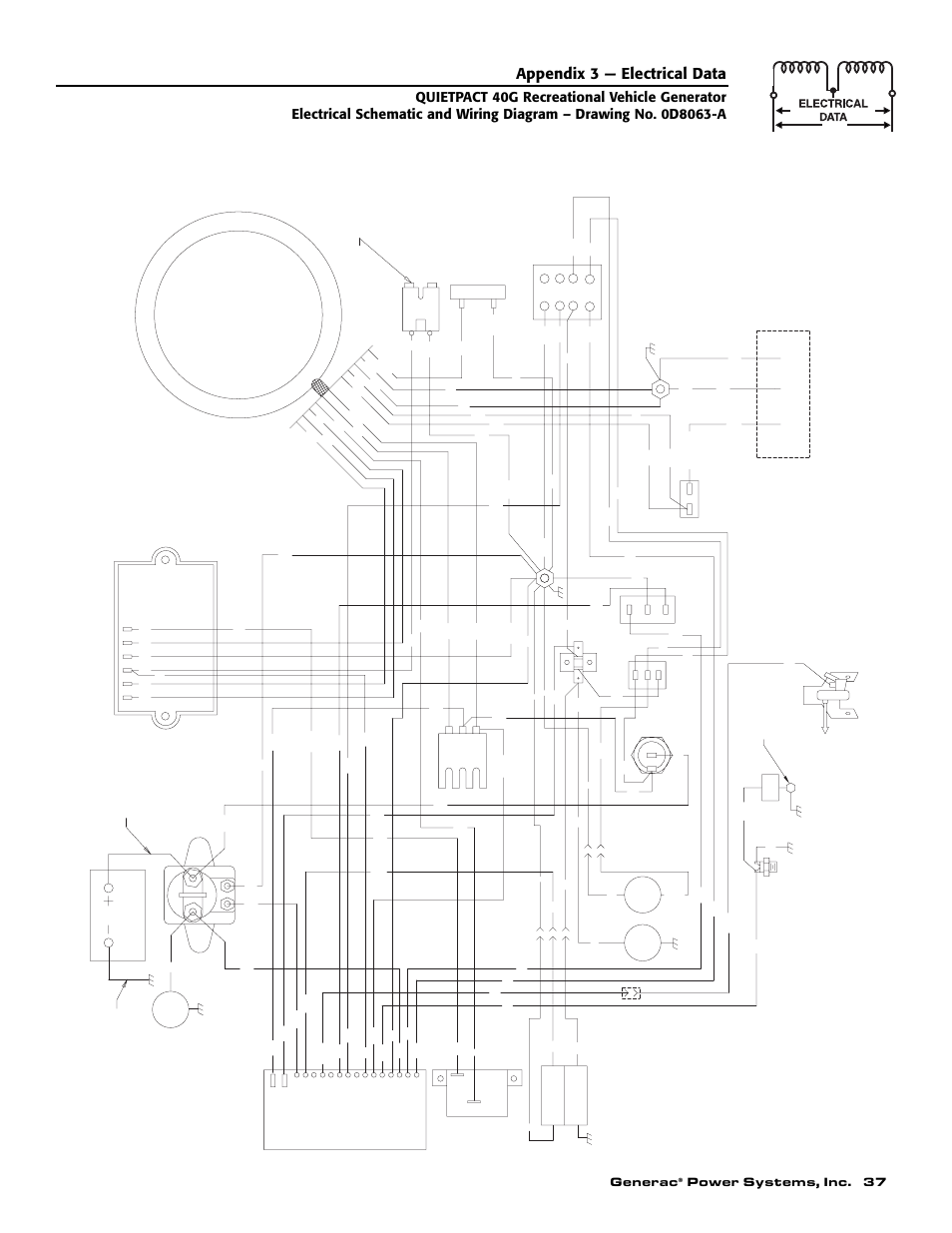 Appendix 3 — electrical data, Generac, Power systems, inc. 37 | Generac 004700-0 User Manual | Page 39 / 52