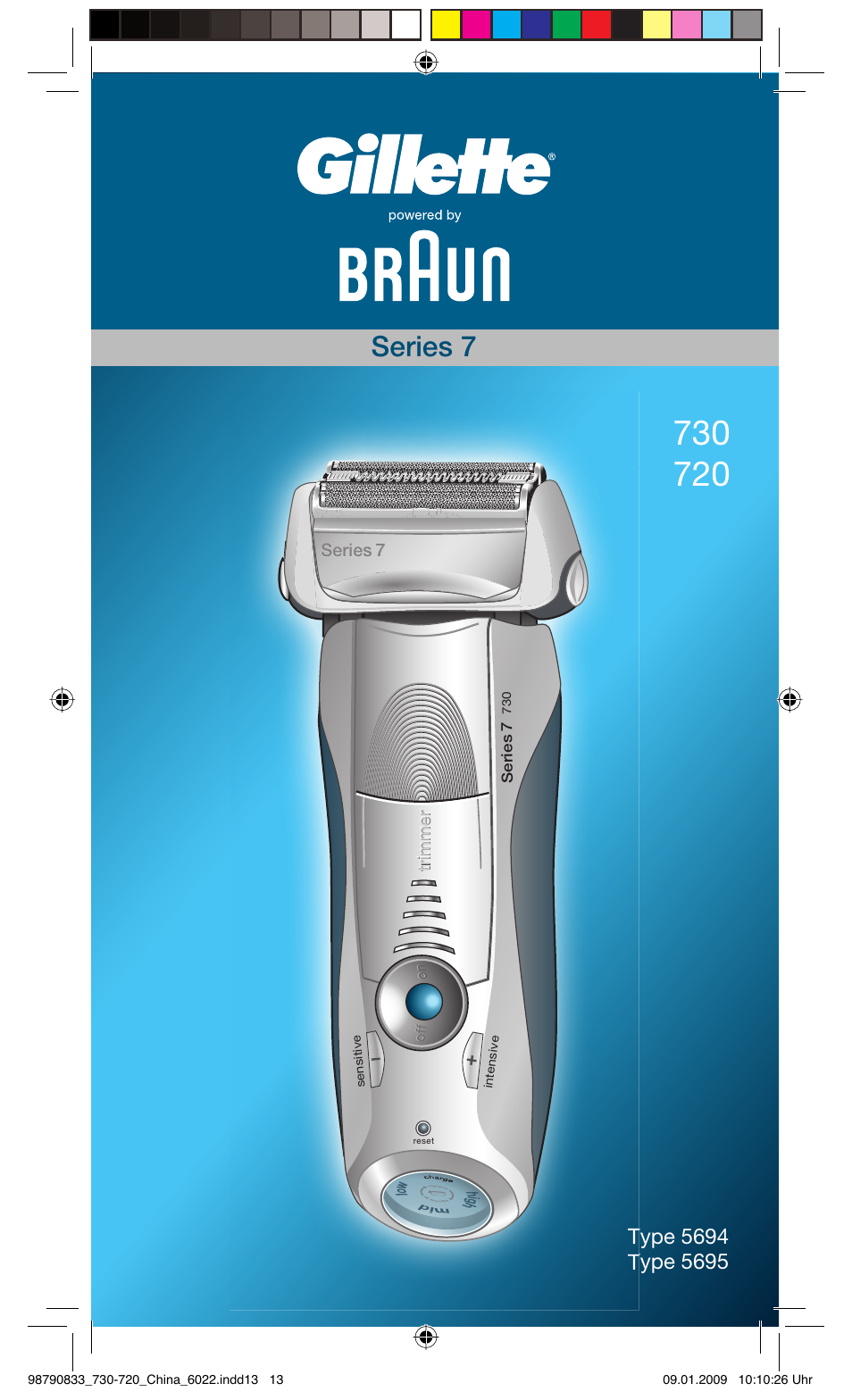 Gillette SERIES 7 720 User Manual | 12 pages