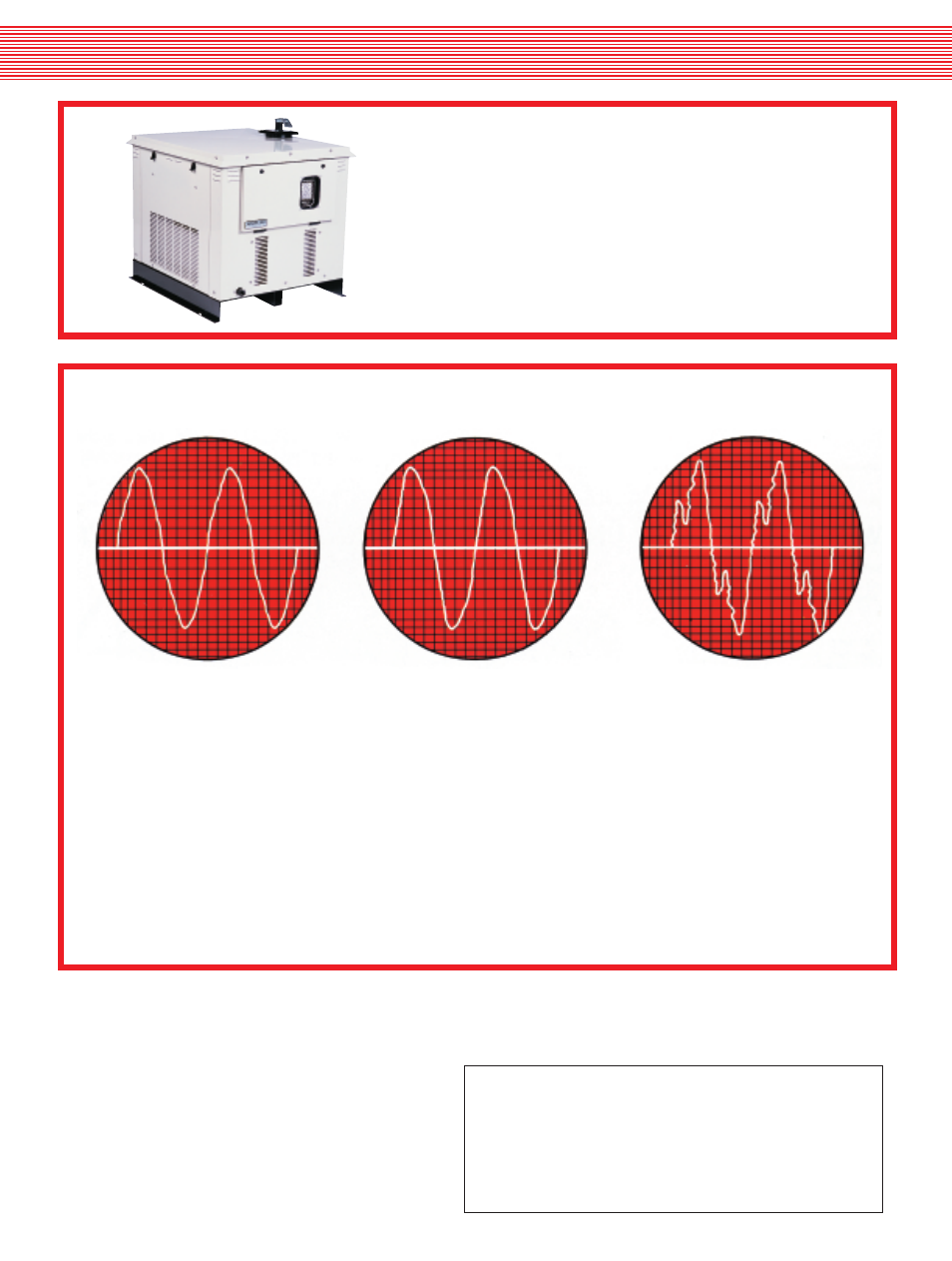 Gillette mfg. inc, Sentry-pro, Kleen-power | A look at the future in standby electric plants | Gillette PORTABLE GENERATORS User Manual | Page 6 / 6