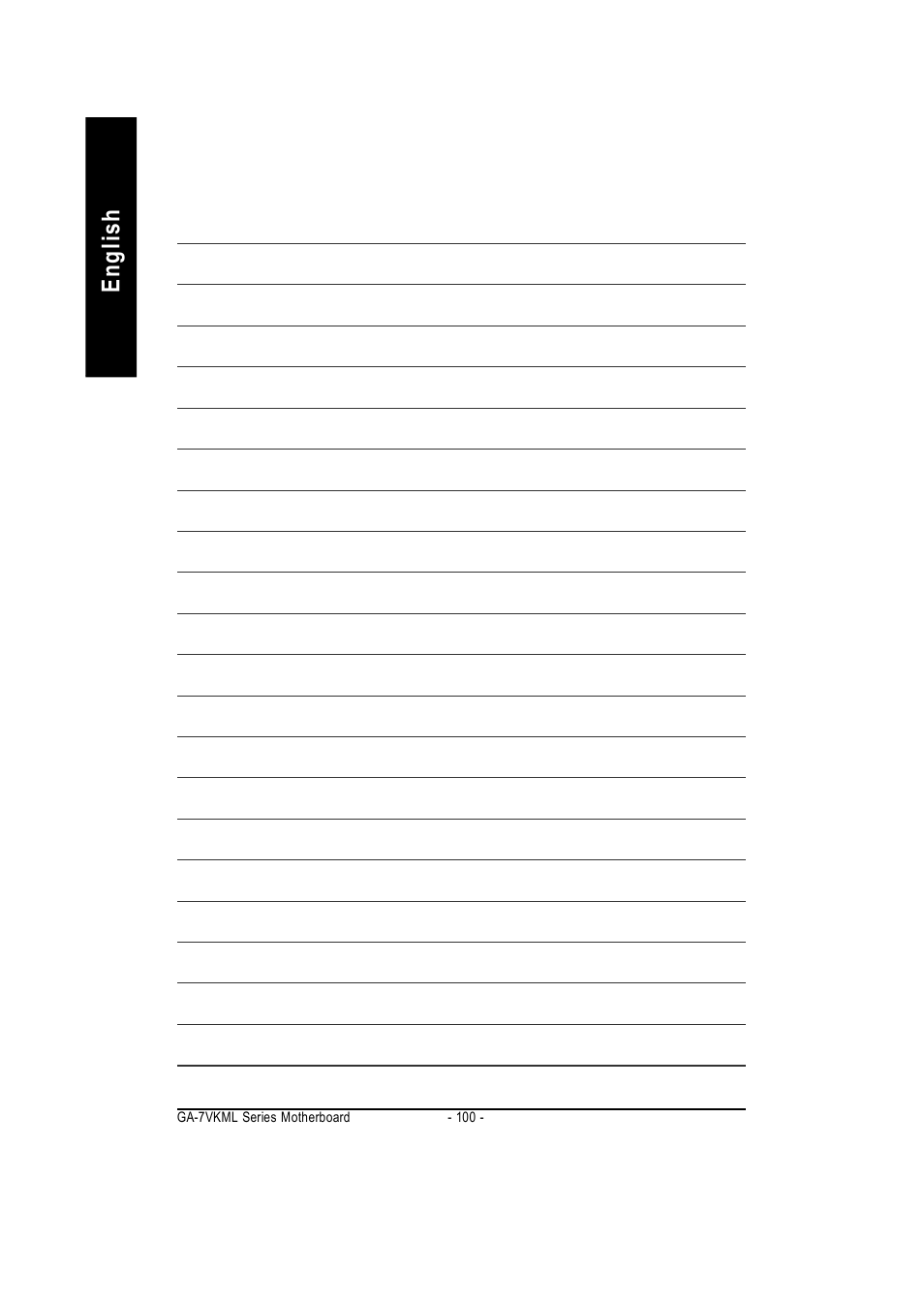 English | GIGABYTE GA-7vkml User Manual | Page 104 / 104