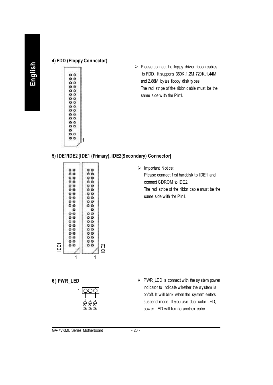 English | GIGABYTE GA-7vkml User Manual | Page 24 / 104