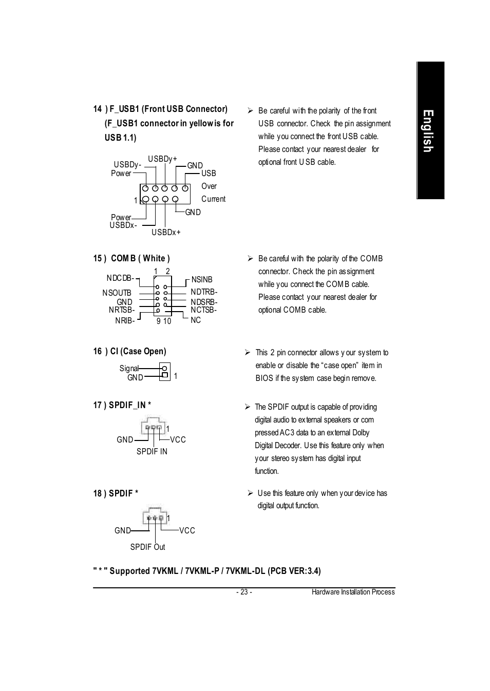 English | GIGABYTE GA-7vkml User Manual | Page 27 / 104