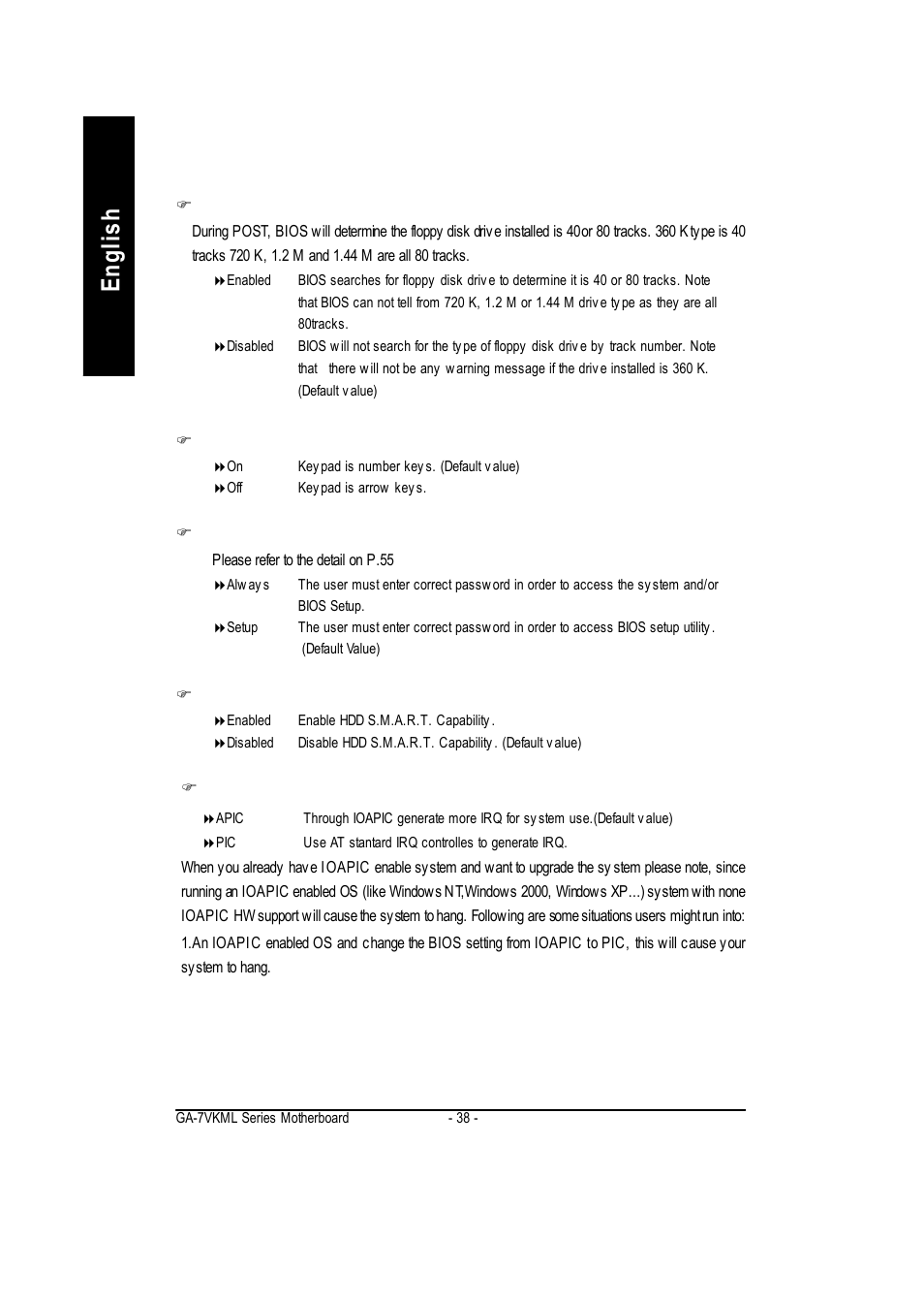 English | GIGABYTE GA-7vkml User Manual | Page 42 / 104