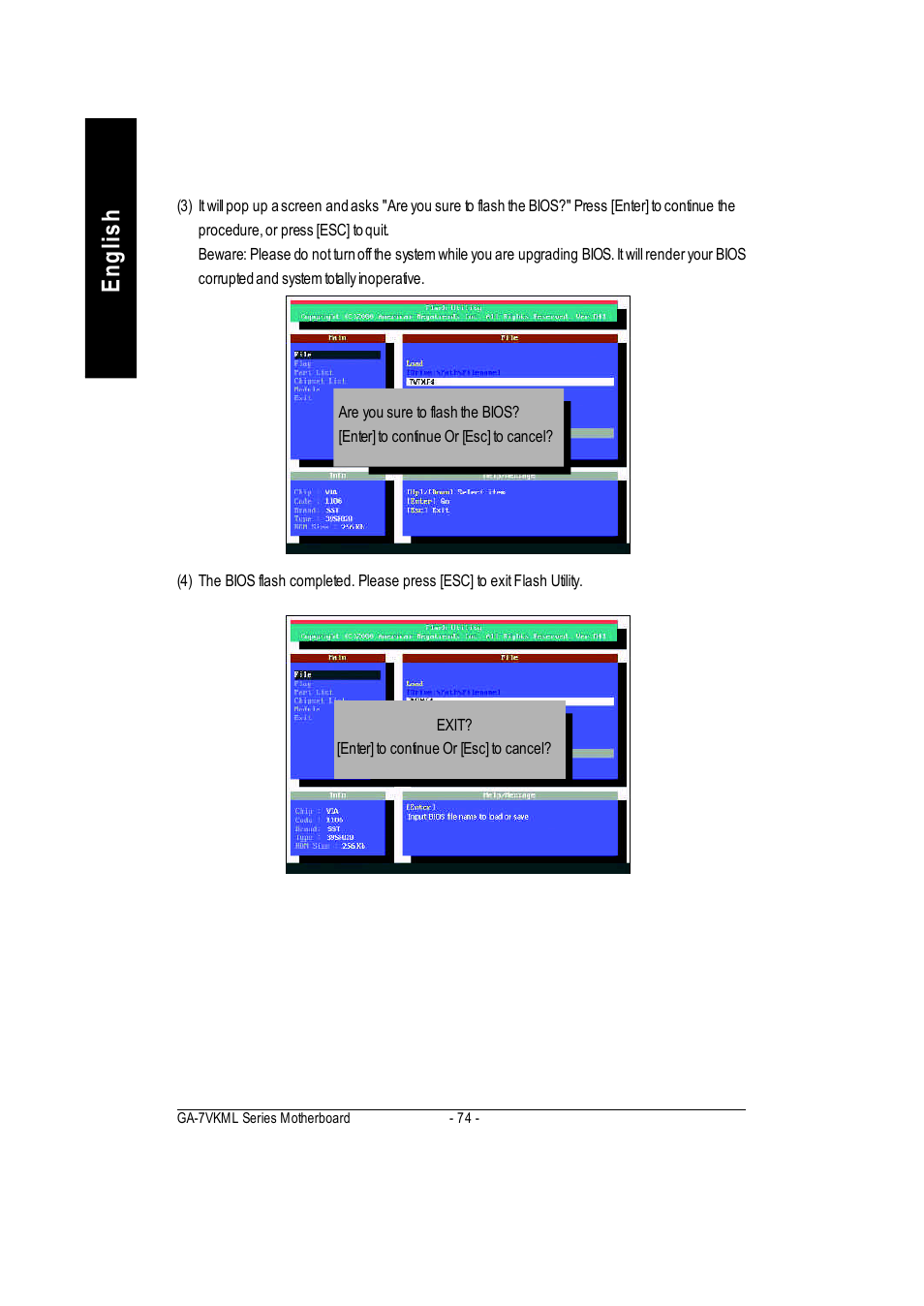 English | GIGABYTE GA-7vkml User Manual | Page 78 / 104