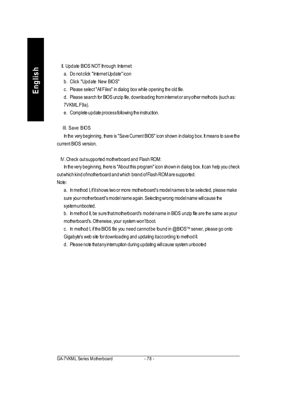 English | GIGABYTE GA-7vkml User Manual | Page 82 / 104