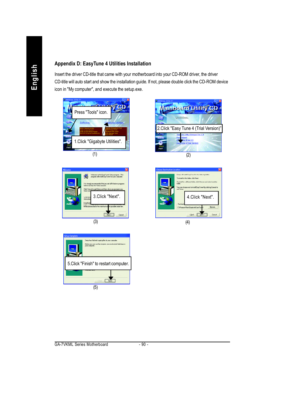 English, Revision history | GIGABYTE GA-7vkml User Manual | Page 94 / 104
