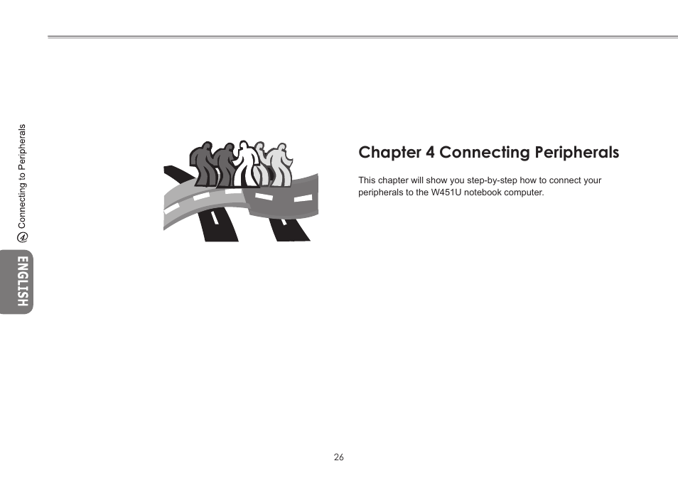 Chapter 4 connecting peripherals | GIGABYTE W451U User Manual | Page 33 / 47